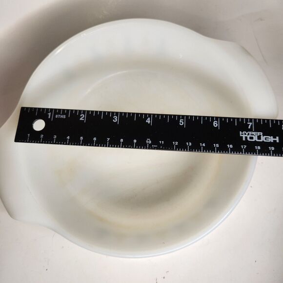 Vintage FIRE KING Candle Glow Atomic Star 7 5/8" Casserole Dish #436 One Quart - Picture 4 of 5